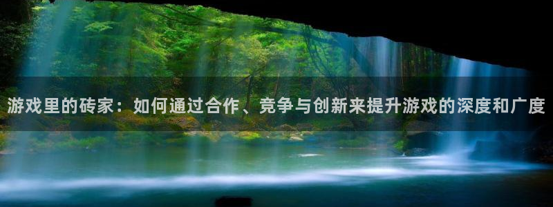 杏鑫注册登录网址是什么：游戏里的砖家：如何通过合作、竞争与创