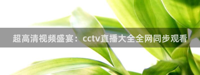 24直播网app：超高清视频盛宴：cctv直播大全全网同步观看